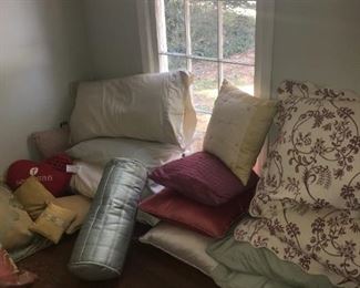 Pillows and rugs