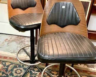 Mid Century Modern adjustable Bar Stools