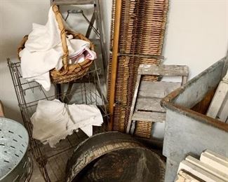 Old washtubs & piano keys