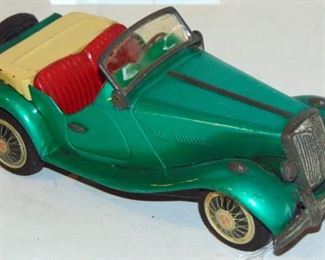 VINTAGE BANDAI MG CONVERTIBLE - TIN LITHO FRICTON TOY, circa 1960'S