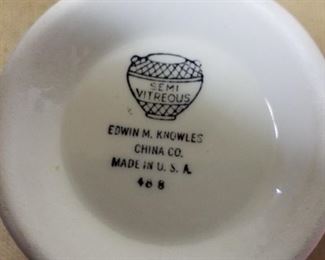Semi Vitreous, Edwin Knowles China, Made in USA.   huge set