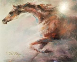 Judith Wagner, One of a kind Equestrian,  numbered, unframed