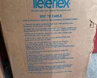 Boat rotary steering cable