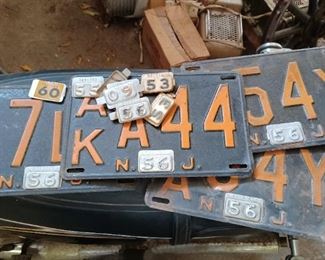 Vintage license plates