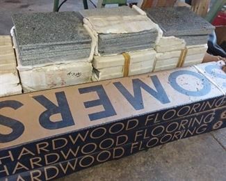 Granite tiles and hardwood