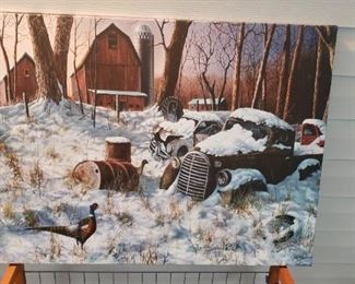 Farm scene print