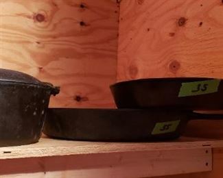 Cast iron skillets and Dutch Oven