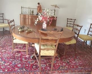 Dining room table & chairs