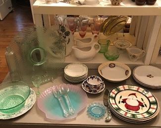 Depression glass, glassware