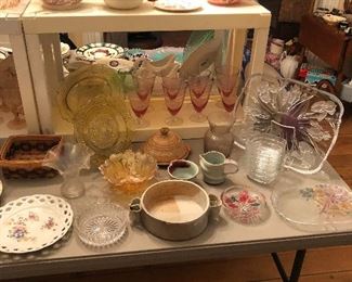 Depression glass, glassware