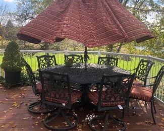Aluminum patio table & chairs