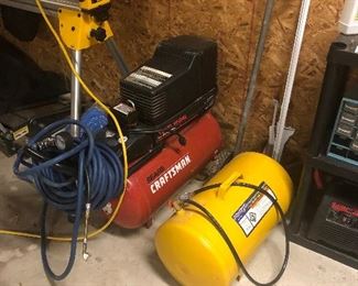 Craftsman air compressor, fillable tank