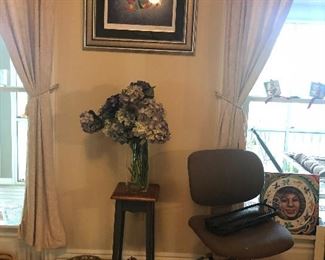 Plant stand, office chair