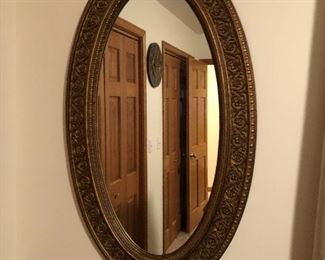 Large oval mirror