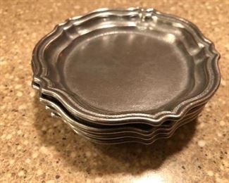 Pewter coasters