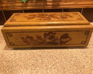 Wood Recipe box