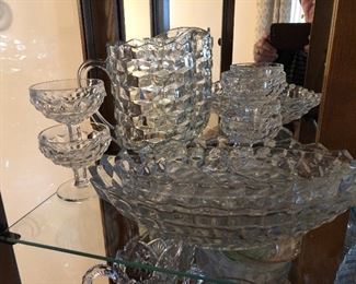 Lots of Fostoria Americana Glassware