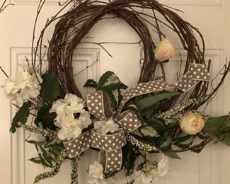 Lots of floral wreaths and swags