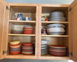 Fiesta ware, full kitchen