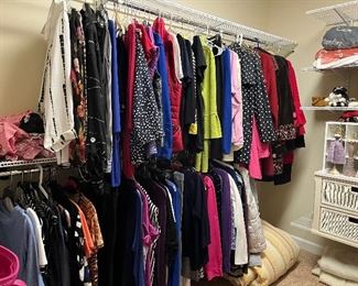 Lots of colorful clothing