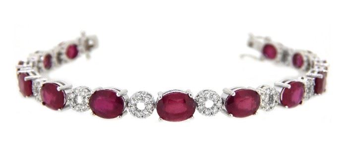 2.3ct Ruby & Diamond Bracelet