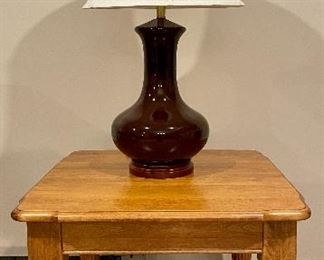 (2) Accent Lamps                                                                                              Nichols & Stone Side Table