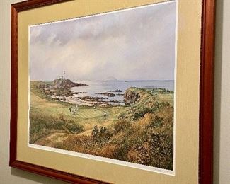 "The Ailsa Course, Turnberry" Lithograph by Donald M. Shearer 