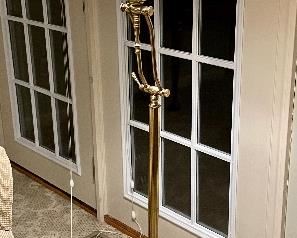 Ethan Allen Adjustable Brass Floor Lamp
