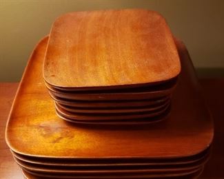 Set of Handicraft Salad & Dinner Plates
