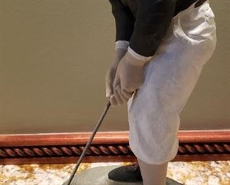 Signed Golf Sculpture