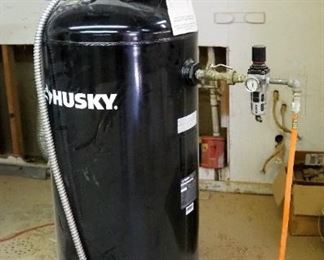Husky 20 Gallon Air Compressor, Model C602H, Plugged In And Powers On