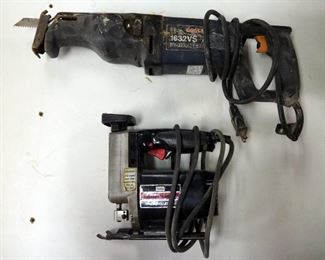 Bosch Panther Electric Reciprocating Saw, Model 1632VS, And Craftsman Scroll Saw, Model 315.172050