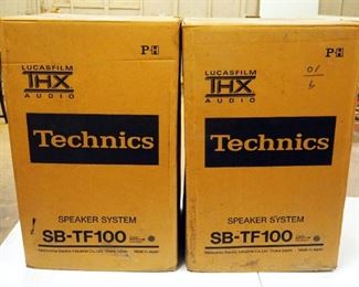 THX Audio Technics Speaker system, Model SB-TF100, Qty 2, New Old Stock