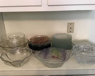 Array Of Glass Serving Pieces