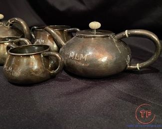 Vintage KALO STERLING Silver Teapot Set