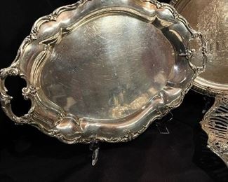 LARGE STERLING Silver Platters