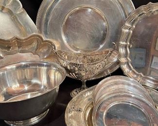 Large STERLING Silver Serving Pieces