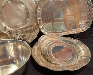 Large STERLING Silver Serving Pieces