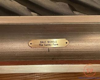 DALE NICHOLS&nbsp;"Sanley Farm" Original Oil on Canvas - Dated 1933 (31 1/2" X 27 1/2" Including Frame)