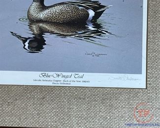 Signed Limited Edition Framed Print "Ringneck Duck" by Neal Anderson