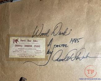 Original Framed Pastels by Carroll Danbom 