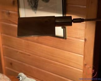 Vintage Hooded Brass Floor Lamp by KOCH + LOWY