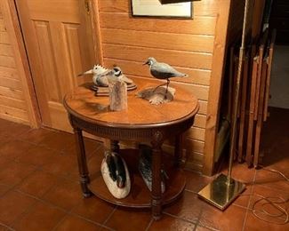 Vintage Hooded Brass Floor Lamp by KOCH + LOWY