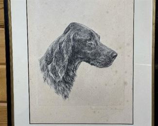 Signed Etching "The Champion" by MARGUERITE KIRMSE - 1920