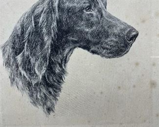 Signed Etching "The Champion" by MARGUERITE KIRMSE - 1920