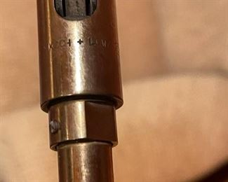 Vintage Hooded Brass Floor Lamp by KOCH + LOWY