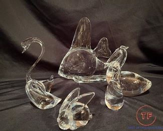 STEUBEN Crystal Glass Figural Art Pieces