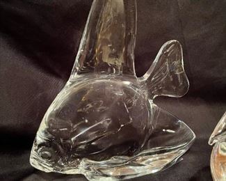 STEUBEN Crystal Glass Figural Large Tropical Fish