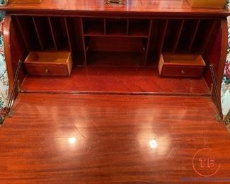 Antique French Style Secretary Desk with Inlay