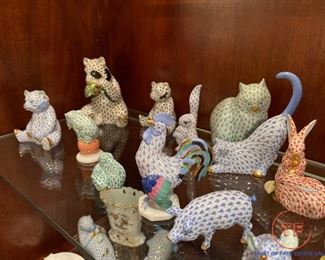 HEREND Fishnet Figurines